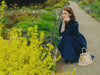 Lydia Raffia bag in park